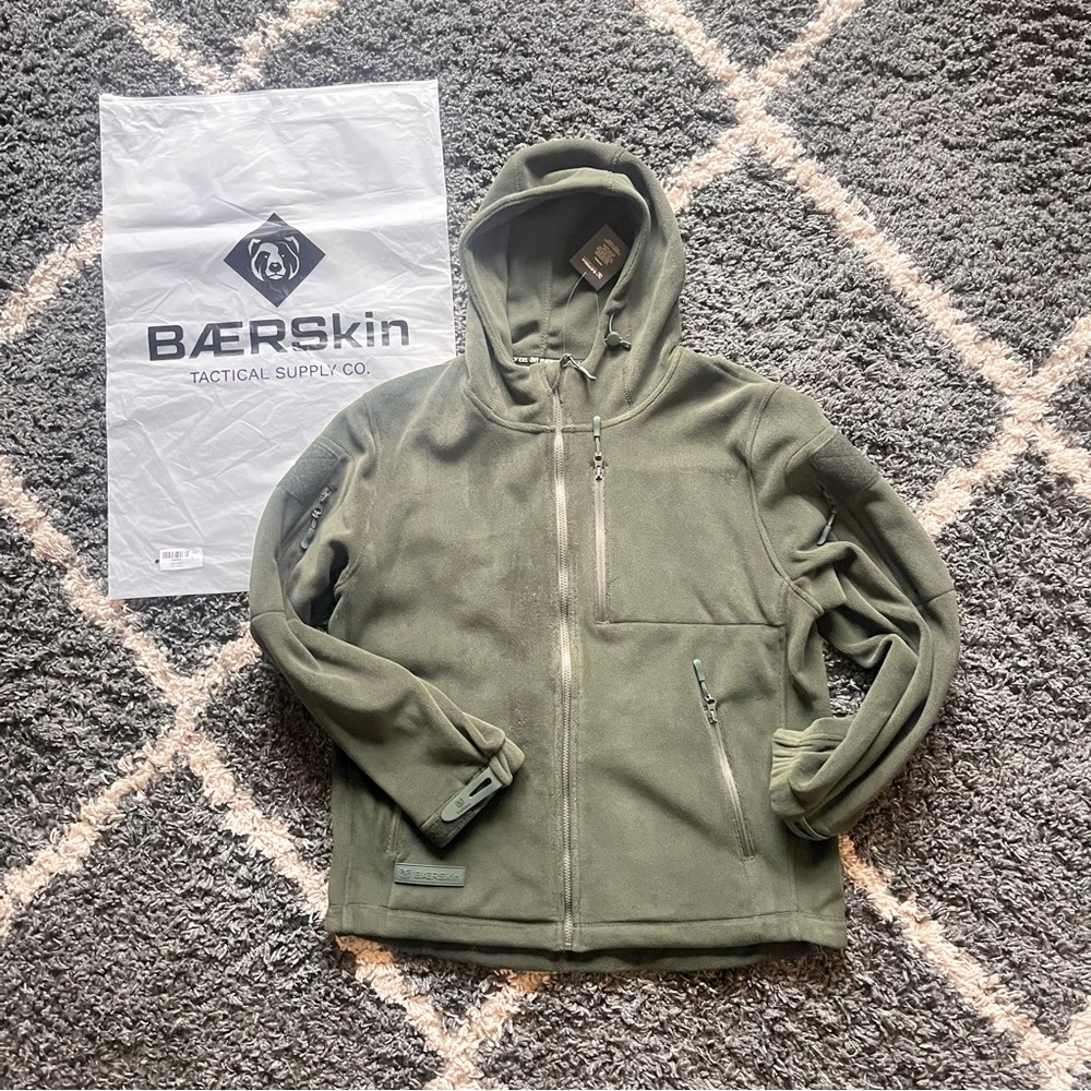 Baerskin Tactical Fleece Jacket with Hood Brand New